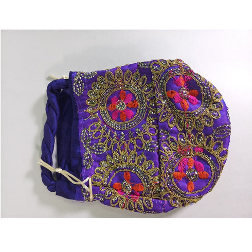 Purple Color Potli Bag (Pack of 10) - 1200gms